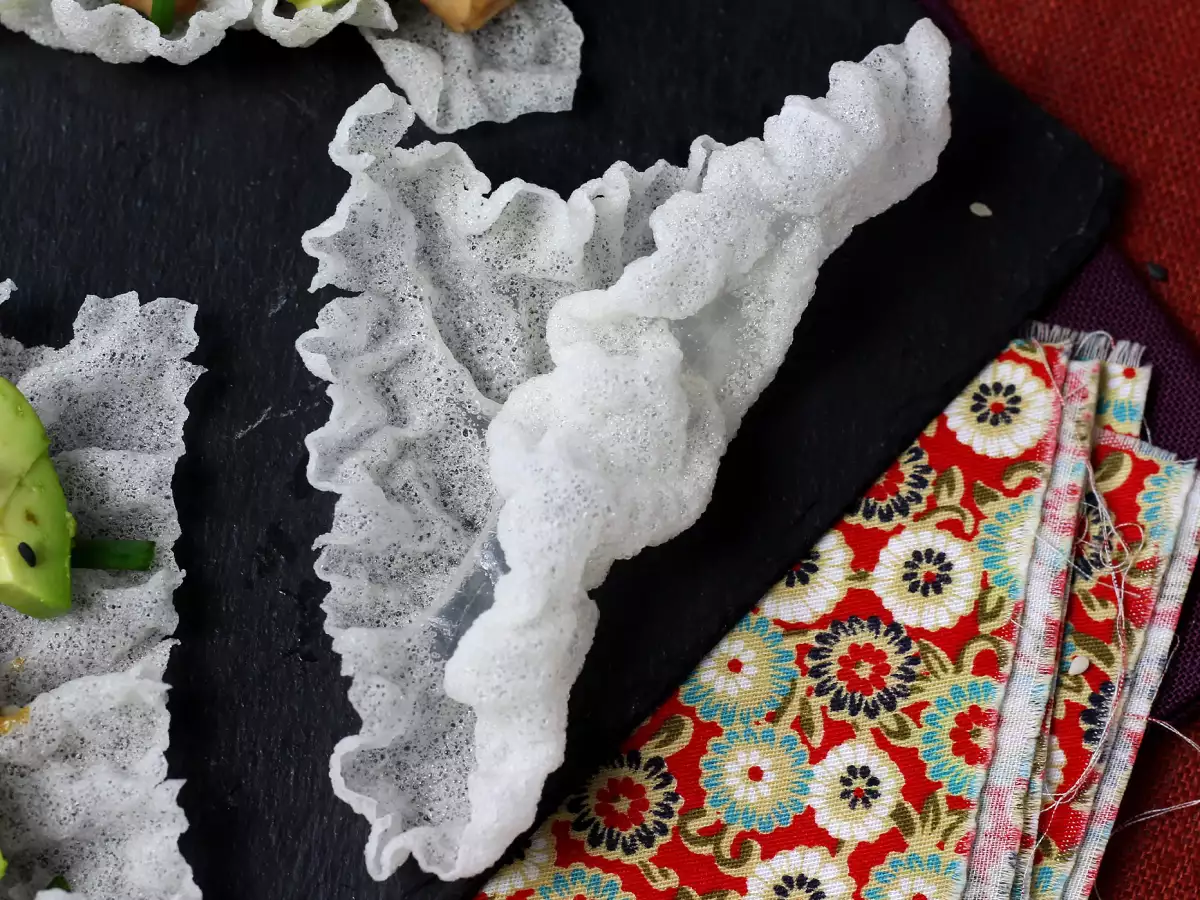 Hoe maak ik chips met rijstpapier? - foto 3