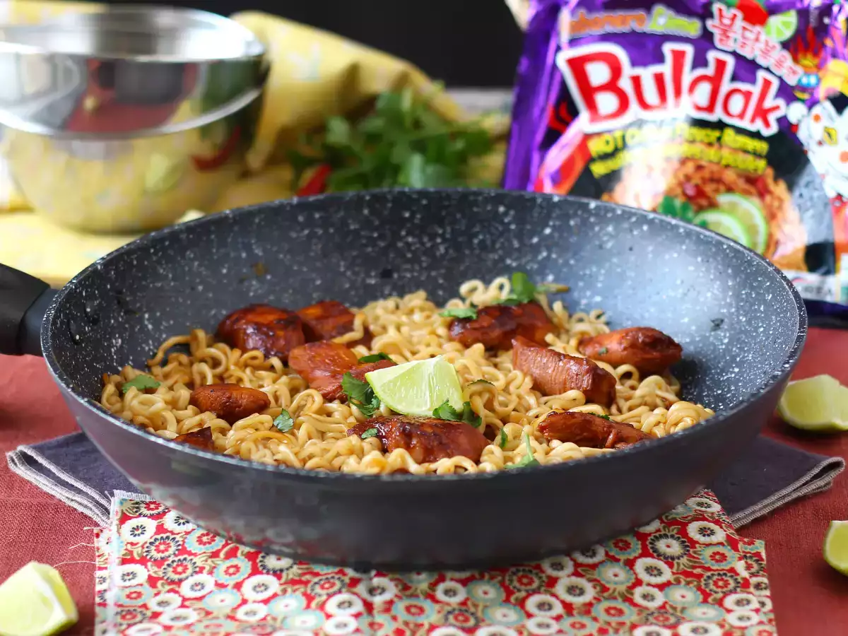 Hoe maak je Buldak Habanero Lime-noedels? Recept met gemarineerde kip! - foto 2