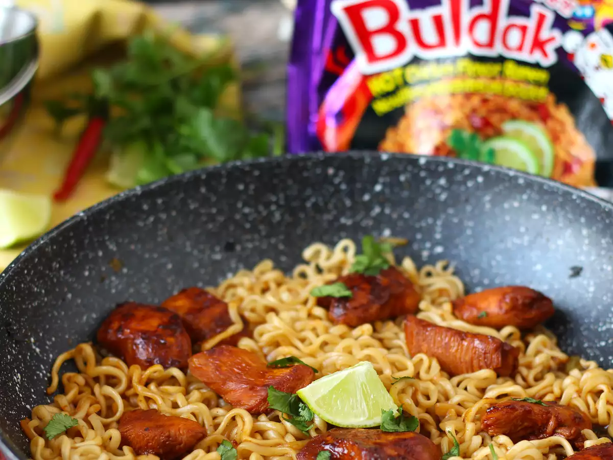 Hoe maak je Buldak Habanero Lime-noedels? Recept met gemarineerde kip! - foto 4