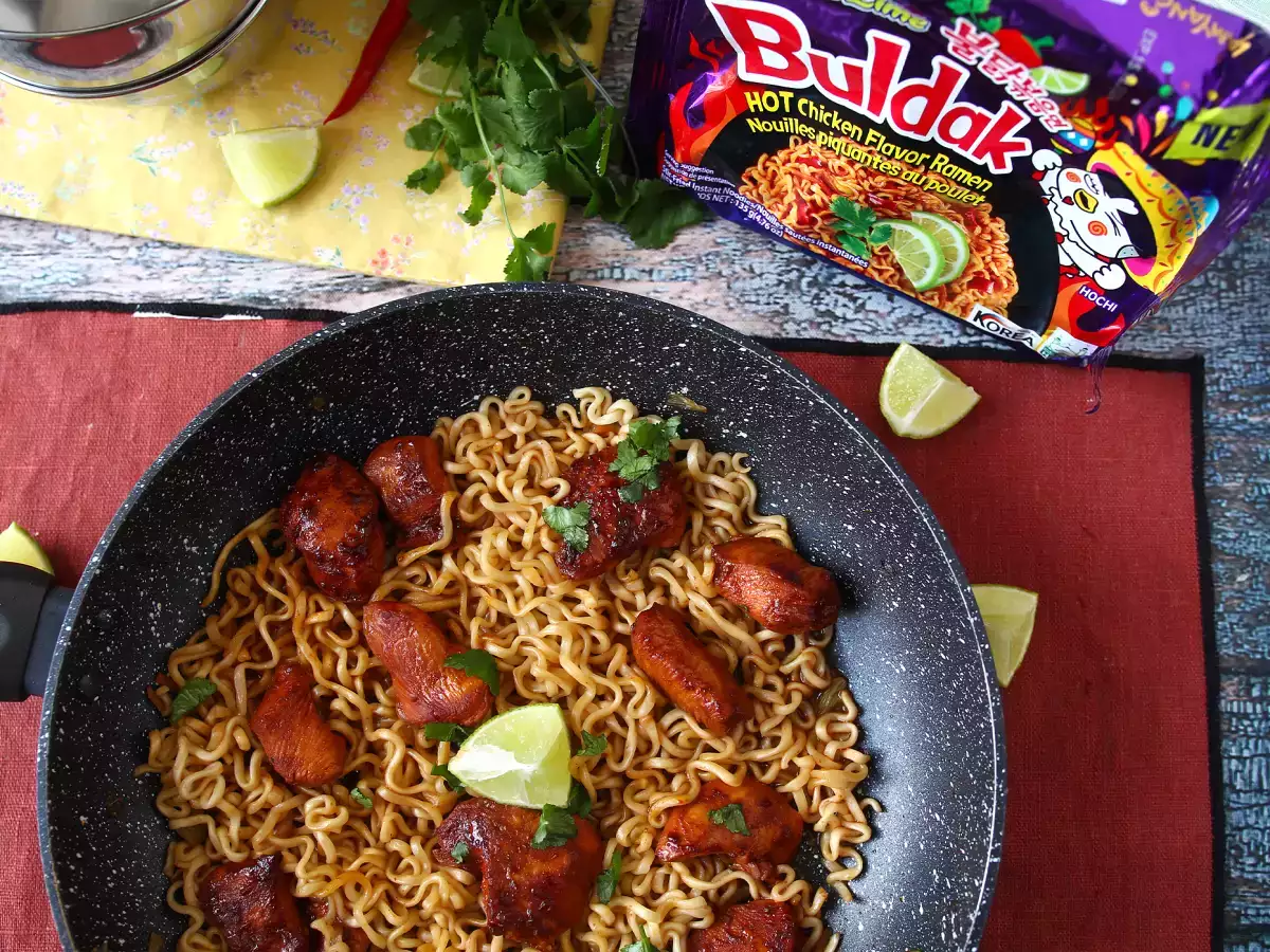 Hoe maak je Buldak Habanero Lime-noedels? Recept met gemarineerde kip! - foto 6