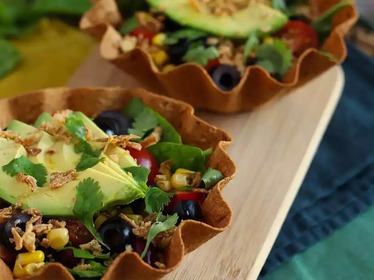 Hoe maak je tortillabowls? Een makkelijke salade zonder afwas! - foto 4