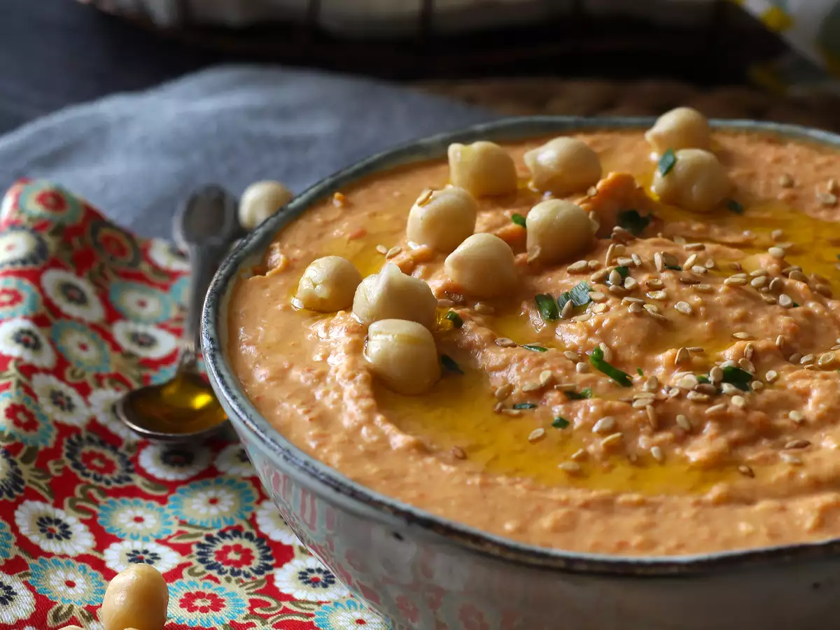 Hummus met rode paprika - foto 3