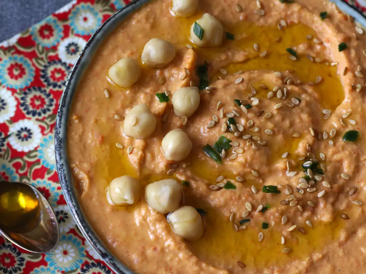 Hummus met rode paprika - foto 4