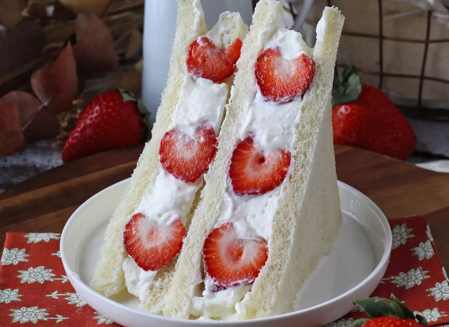 Ichigo sando, het japanse aardbeienbroodje!