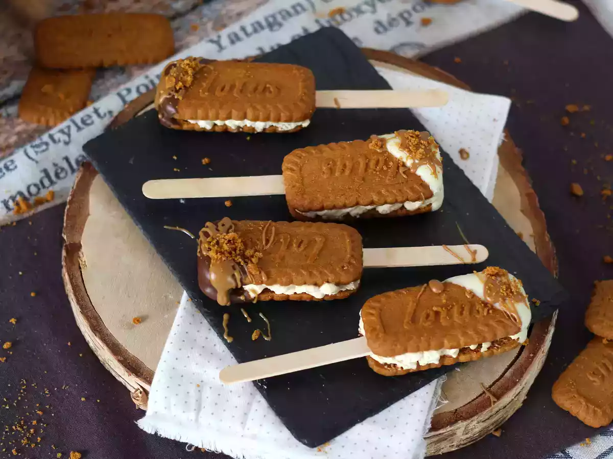 Ijs sandwiches met speculaas