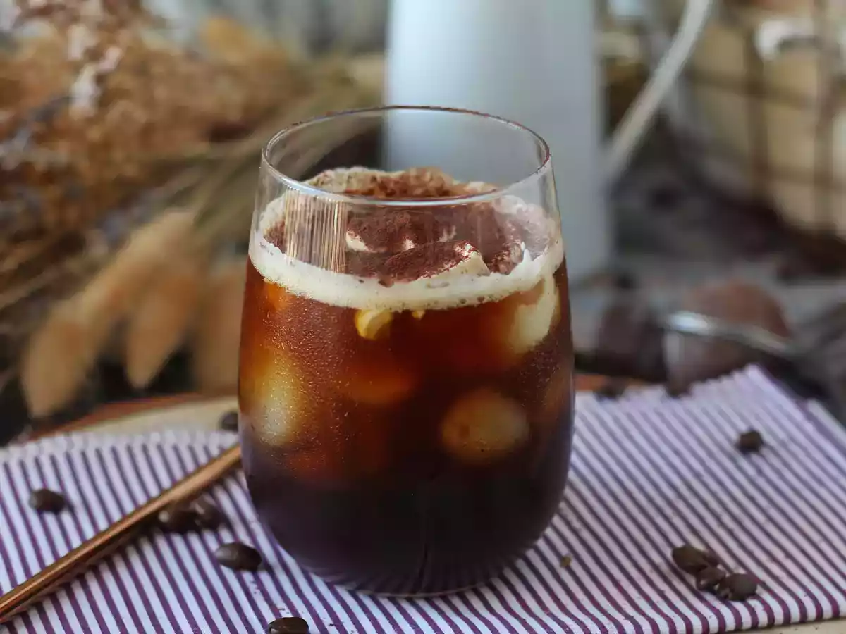 Ijskoffie met tiramisu-smaak