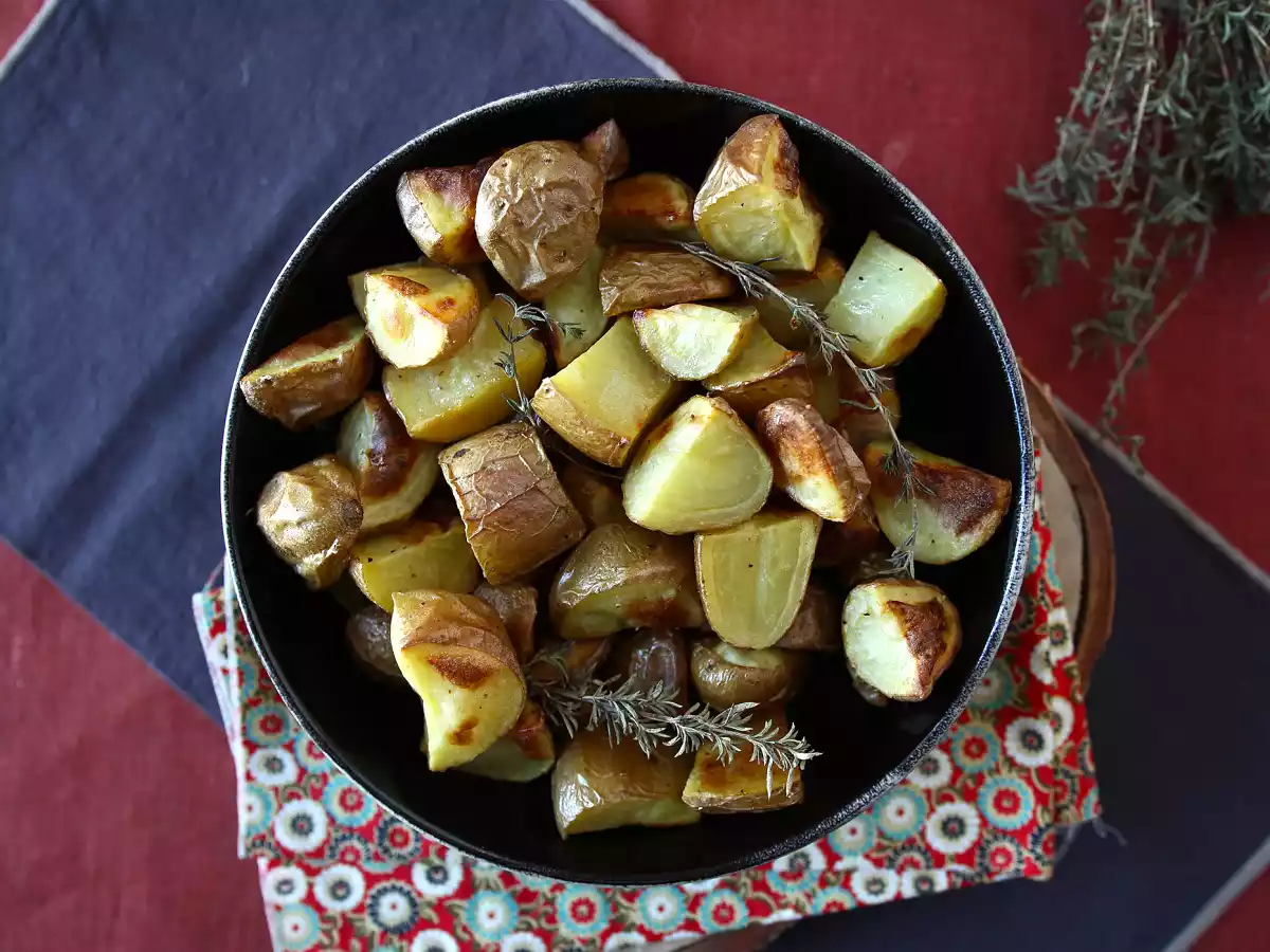 In de oven geroosterde aardappelen, het klassieke en makkelijke recept - foto 5