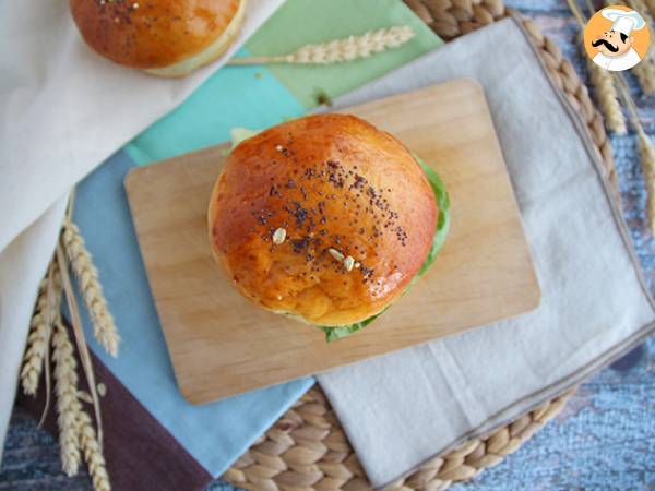 Italiaanse burger: pesto, zongedroogde tomaten, mozzarella - foto 4