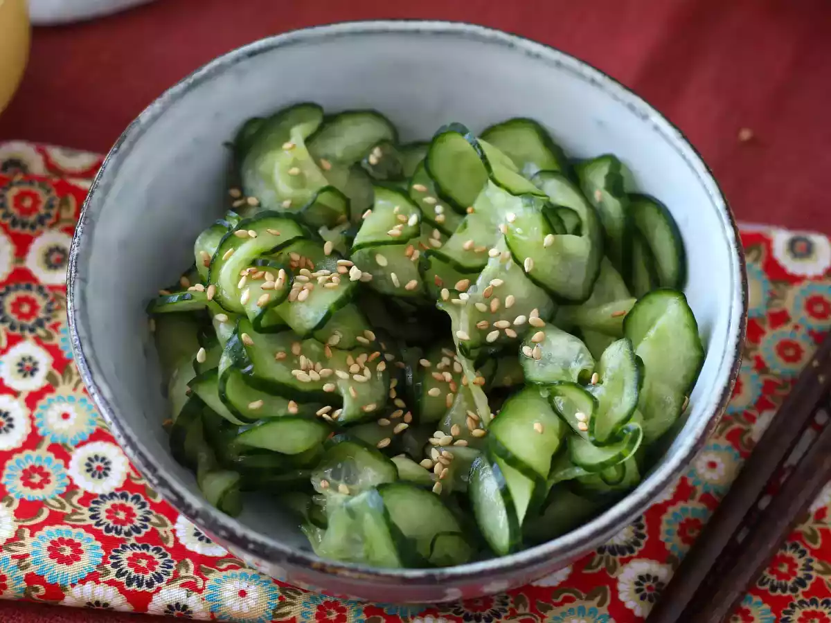 Japanse ingemaakte komkommersalade - foto 5