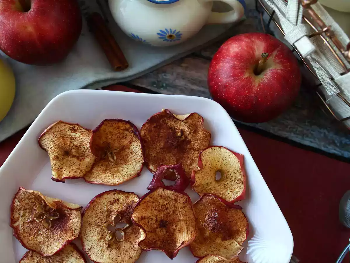 Kaneel appelchips in de Air Fryer - foto 2