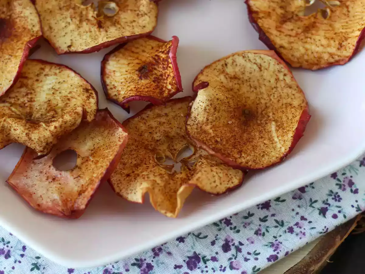 Kaneel appelchips in de Air Fryer - foto 3