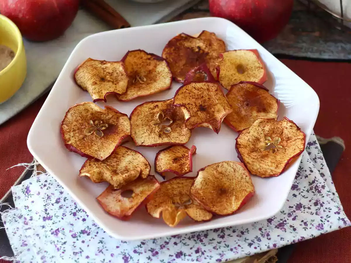 Kaneel appelchips in de Air Fryer - foto 4