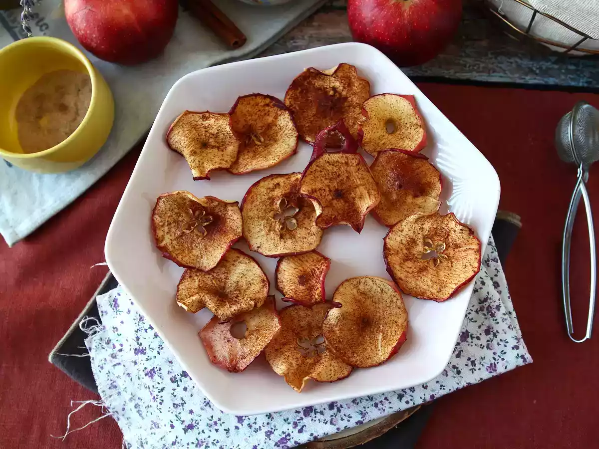 Kaneel appelchips in de Air Fryer - foto 7