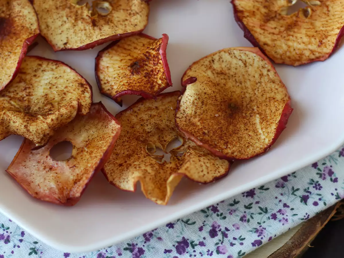 Kaneelappelchips uit de airfryer - foto 3