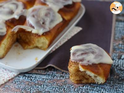 Kaneelbroodjes, kaneelbrioche met vanilleglazuur - foto 4