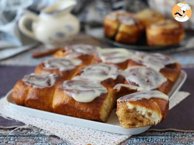 Kaneelbroodjes, kaneelbrioche met vanilleglazuur - foto 6