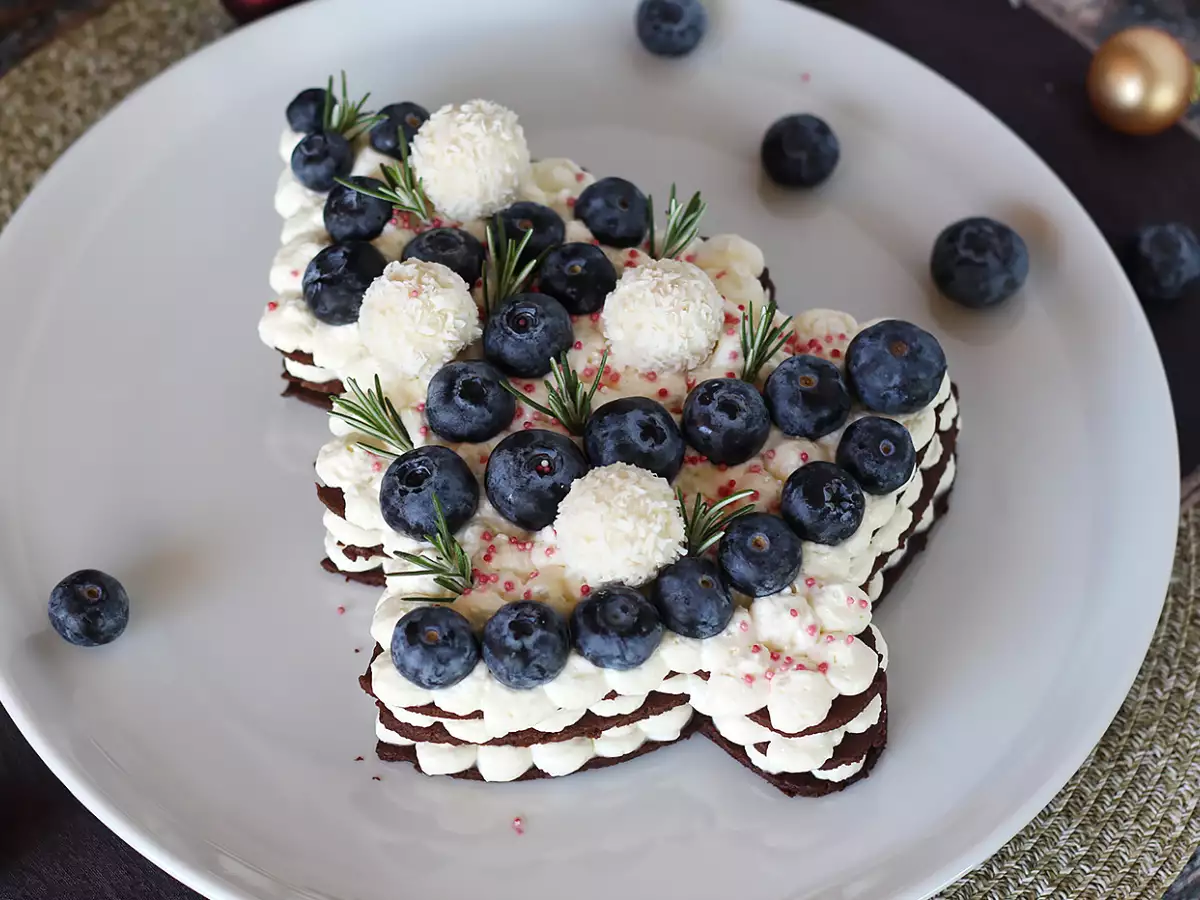 Kerstboomtaart voor Kerstmis: het enige recept dat de kerststronk kan vervangen! - foto 4
