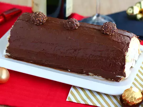 Recept Kerststronk met ferrero rocher