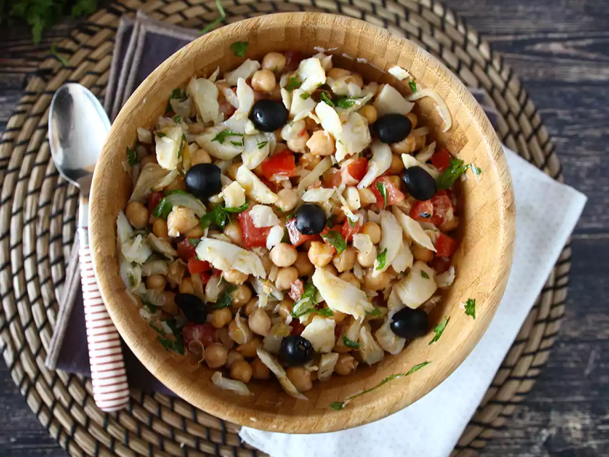 Kikkererwtensalade met kabeljauw - foto 4