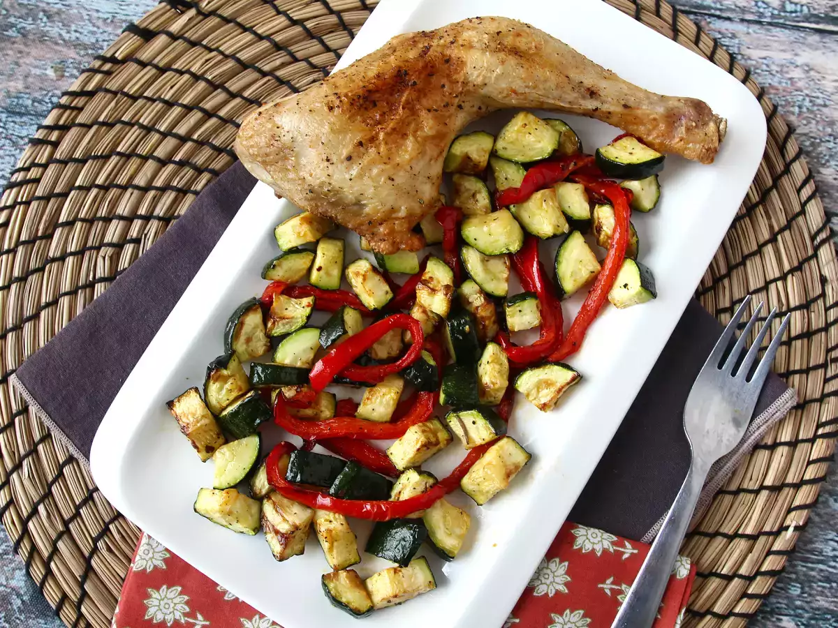Kip met paprika en courgette uit de airfryer: klaar in 20 minuten! - foto 4