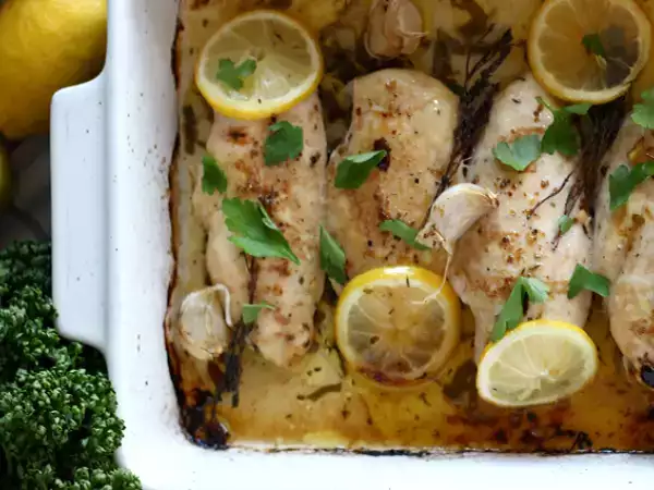 Recept Kip uit de oven met citroen