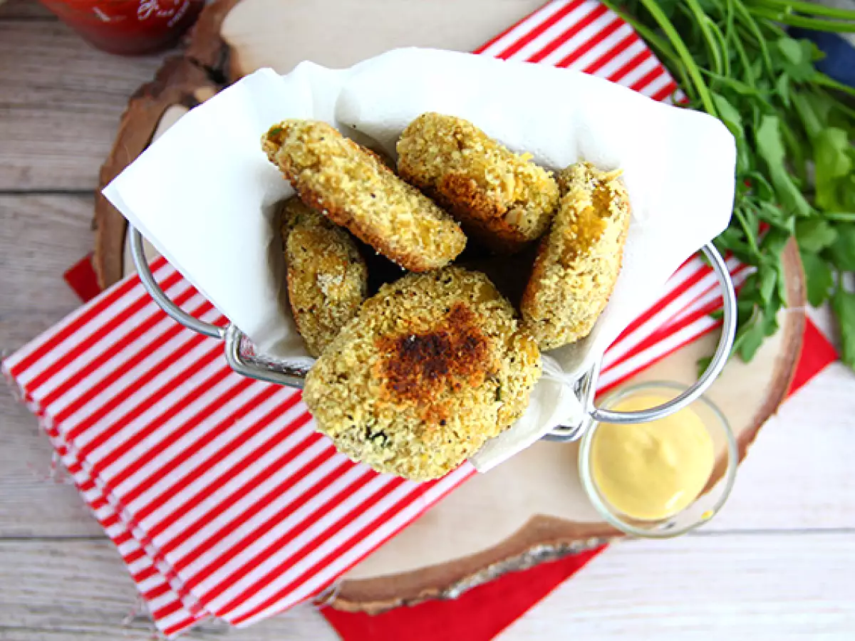 Kipnuggets met doperwten en worteltjes - foto 2
