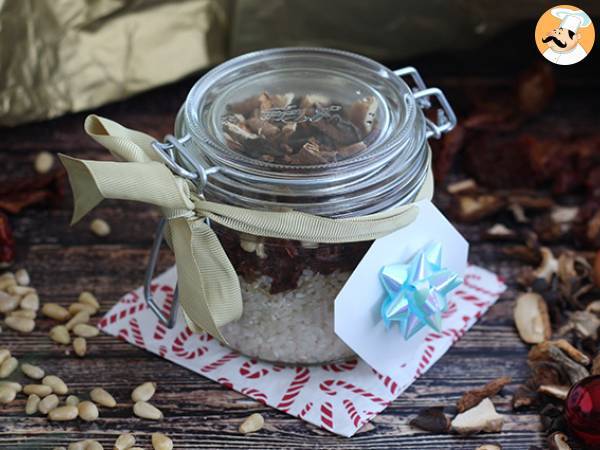 Kit voor risotto met champignons en zongedroogde tomaten