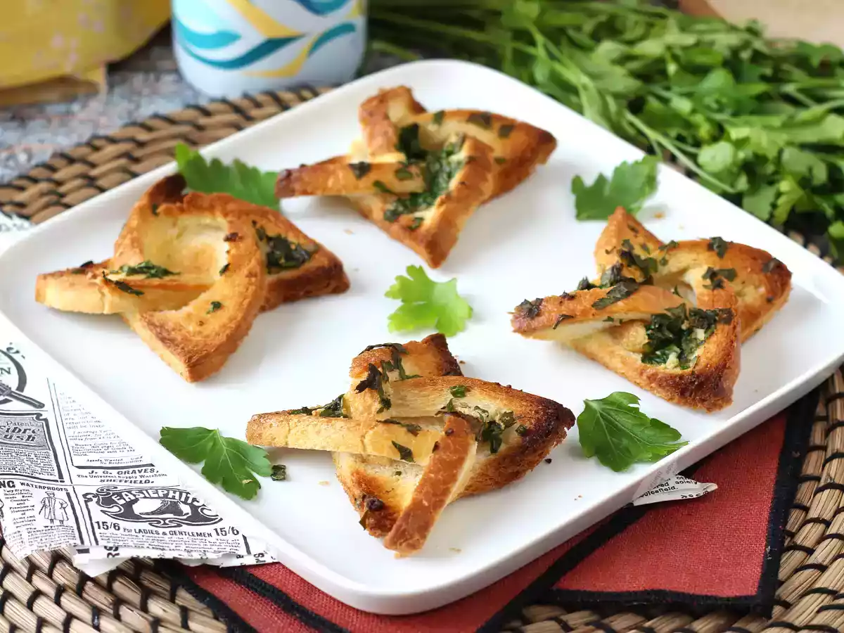 Knoflookbrood ster stijl met sandwich brood - foto 2
