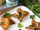 Knoflookbrood ster stijl met sandwich brood, foto 2