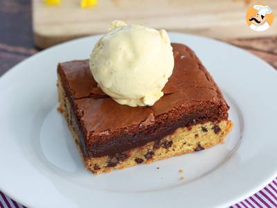 Koekjes- en brownietaart perfect als tussendoortje!