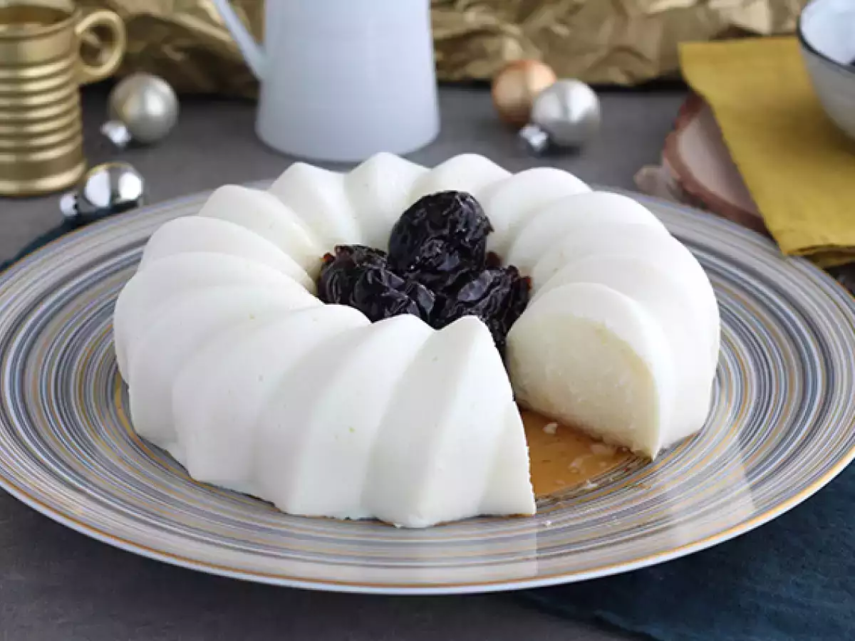 Kokosblancmange met coulis van gedroogde pruimen - foto 5