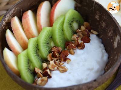 Kokosnoot, appel, kiwi en hazelnoot-yoghurtsnack - foto 2