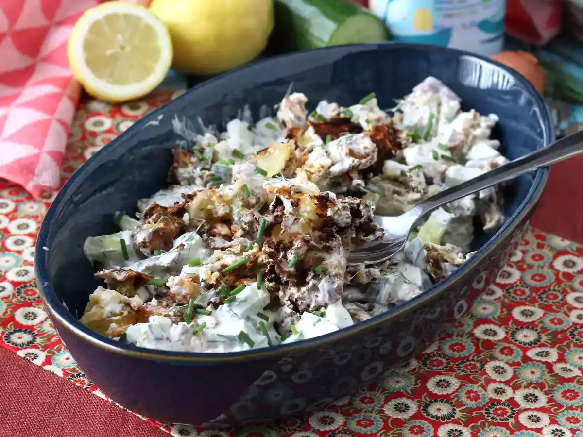 Komkommer en krokante aardappelsalade - foto 4