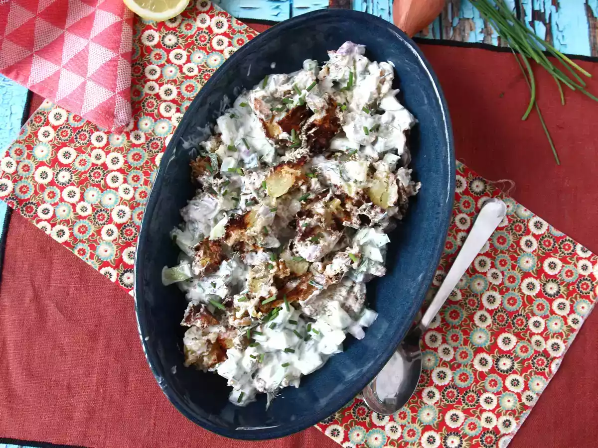 Komkommer en krokante aardappelsalade - foto 5