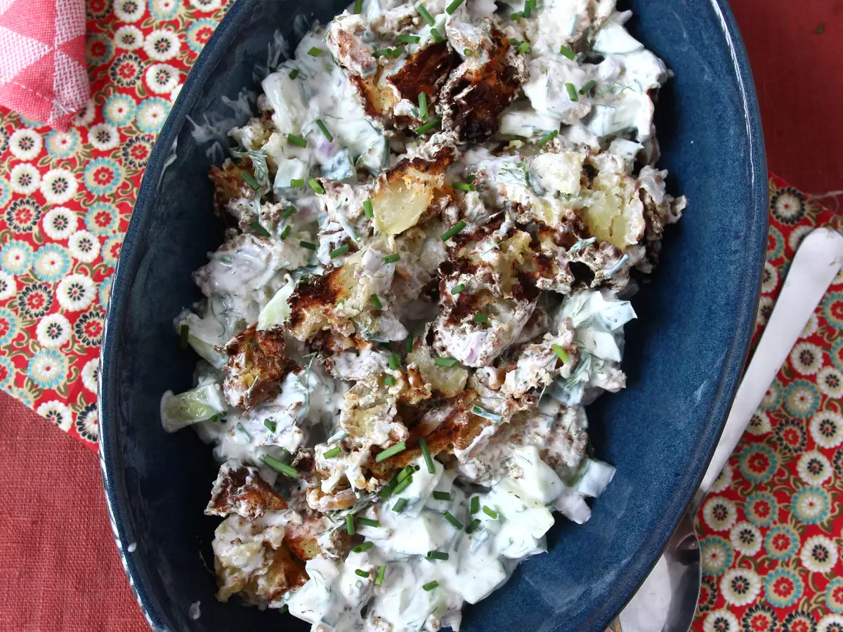 Komkommersalade met krokante aardappelen - foto 2