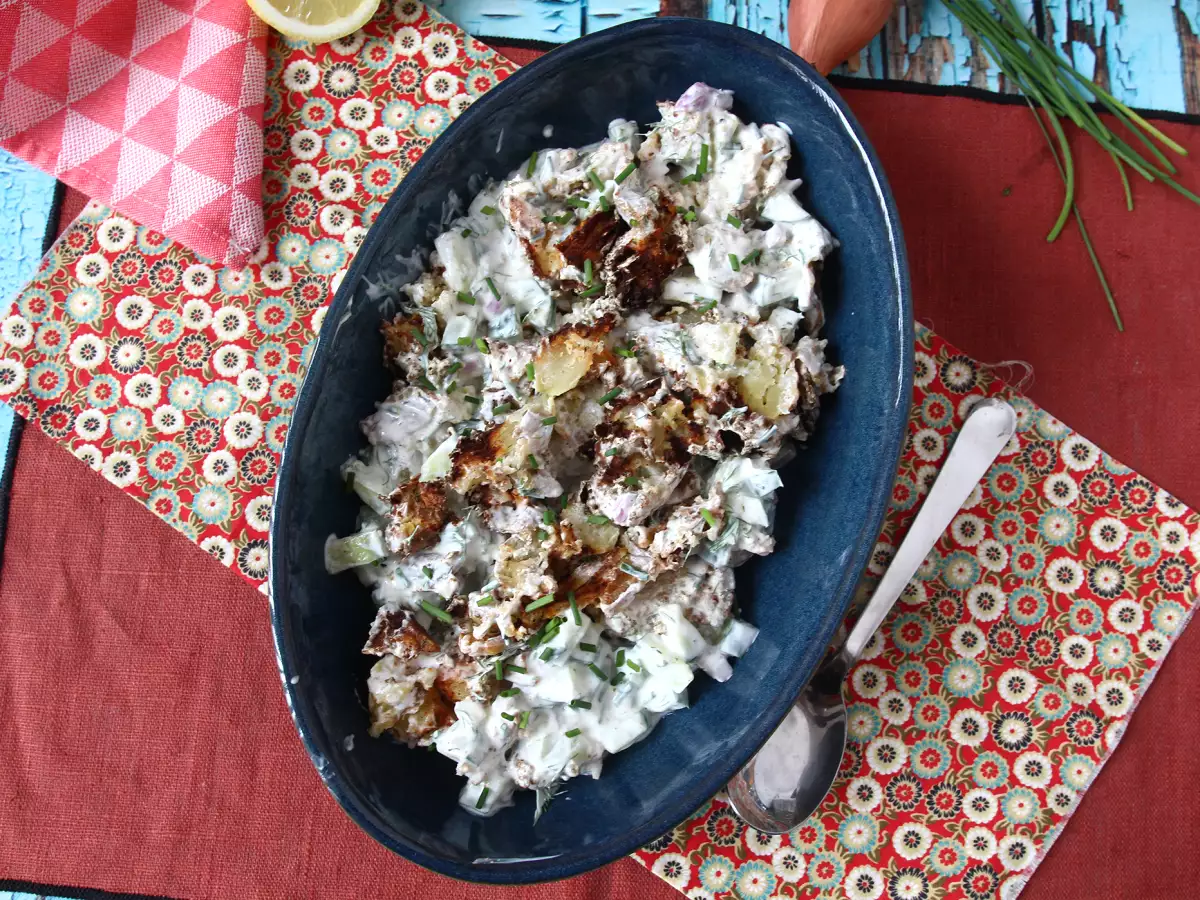 Komkommersalade met krokante aardappelen - foto 5