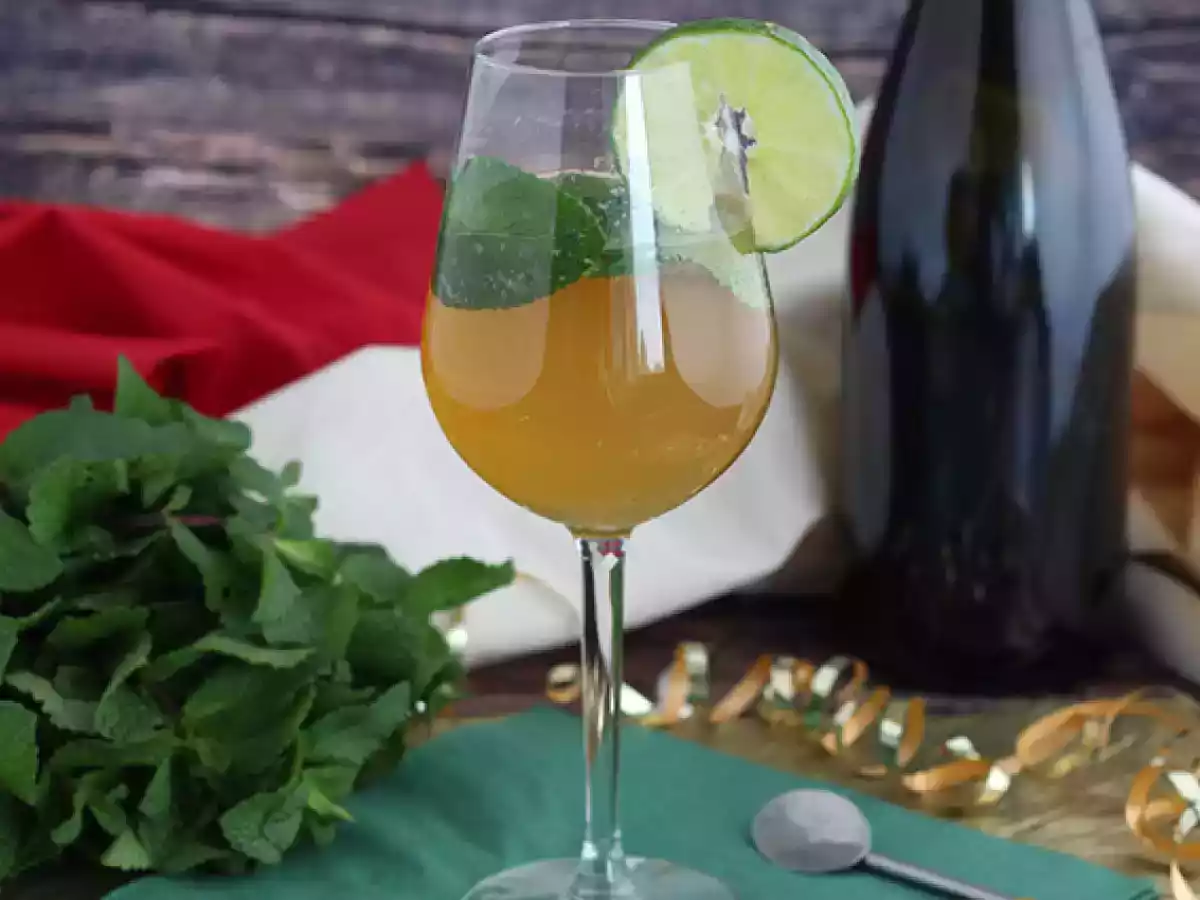 Koninklijke champagne mojito