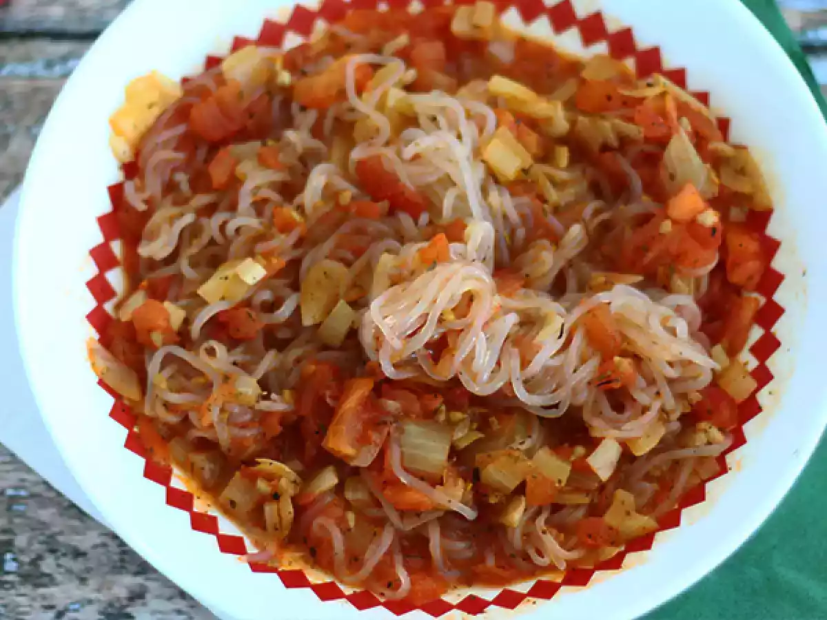 Konjac spaghetti Provençaalse stijl - foto 2