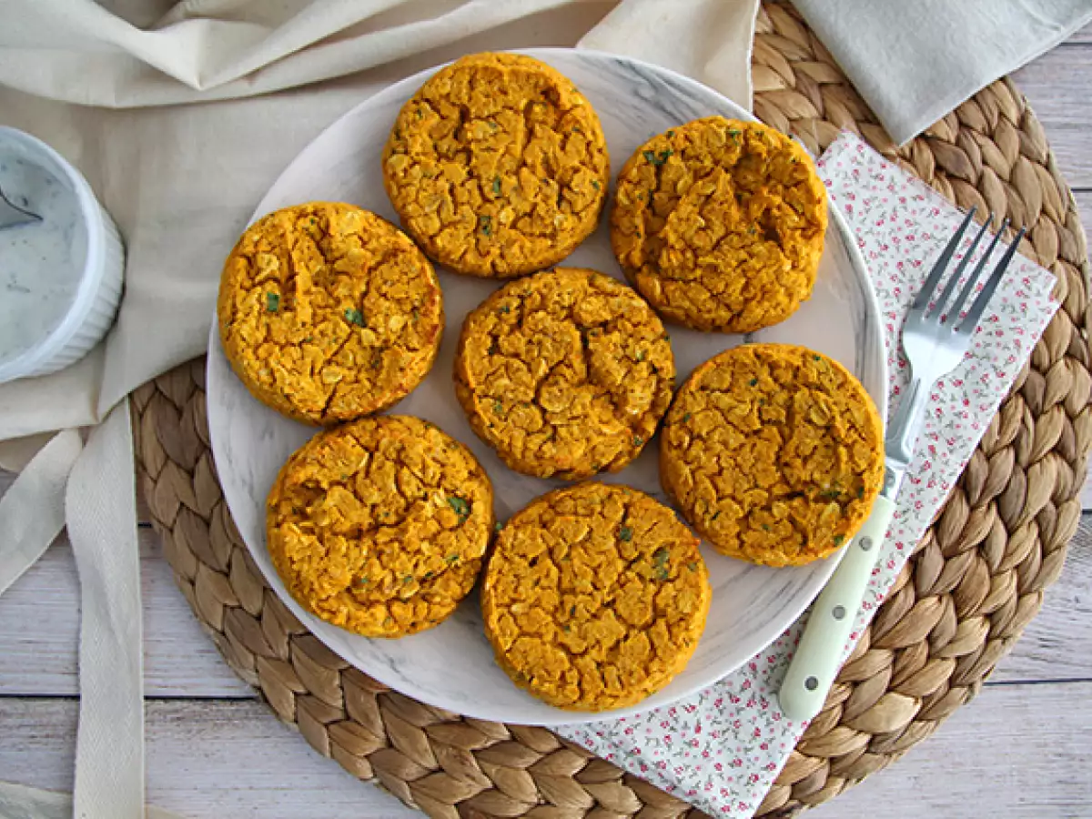 Koraallinzenkoekjes met wortel