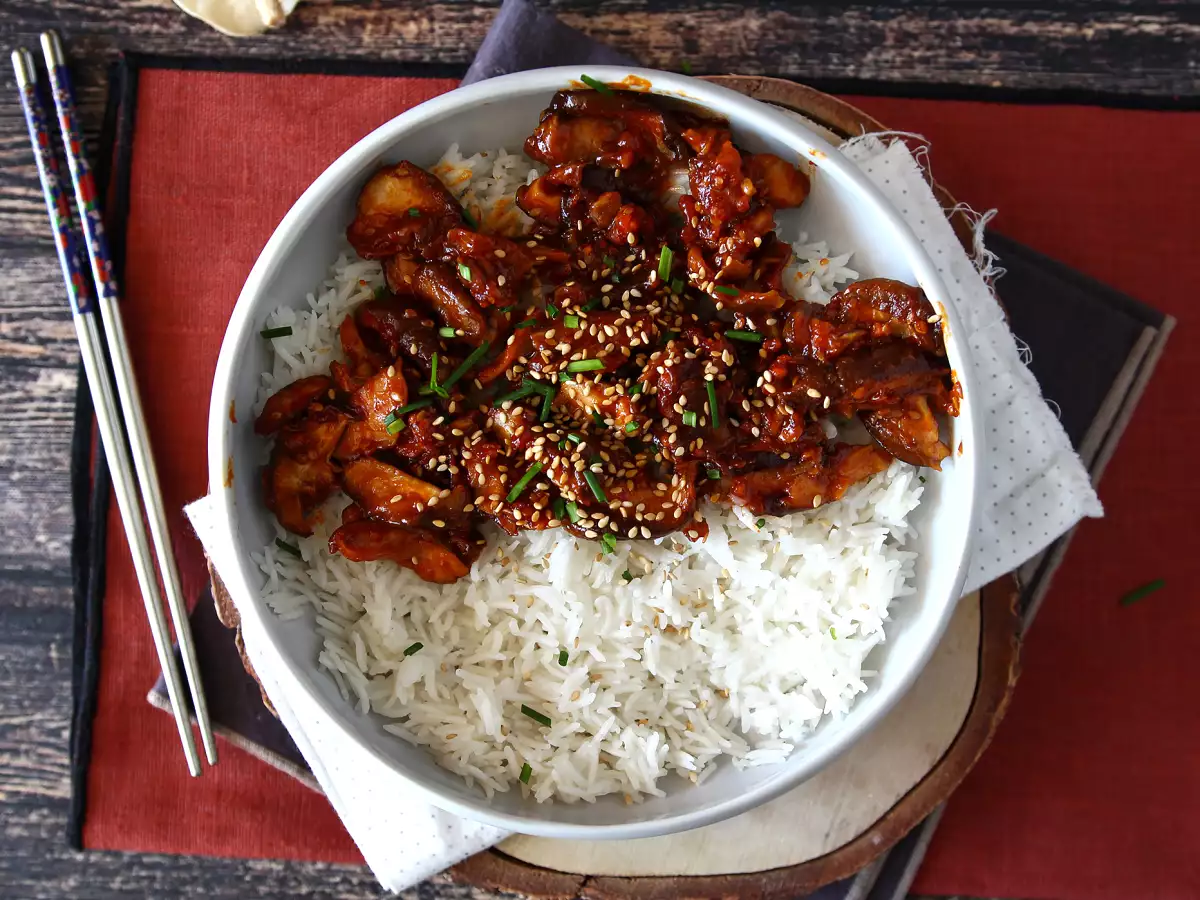 Koreaanse champignons – shiitake in gochujangsaus - foto 4