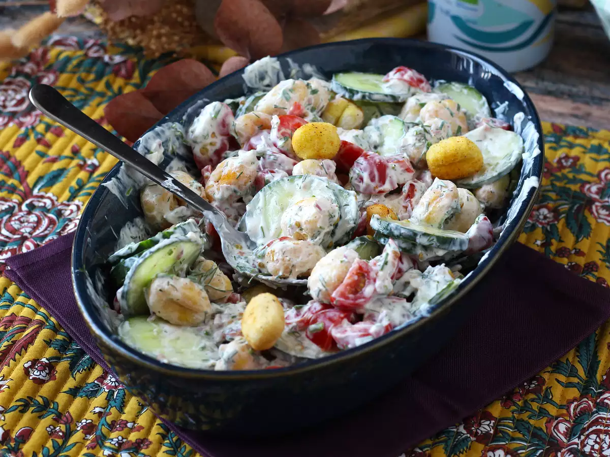 Krokante gnocchi salade, ultra trendy, smakelijk en evenwichtig, perfect voor de zomer! - foto 3