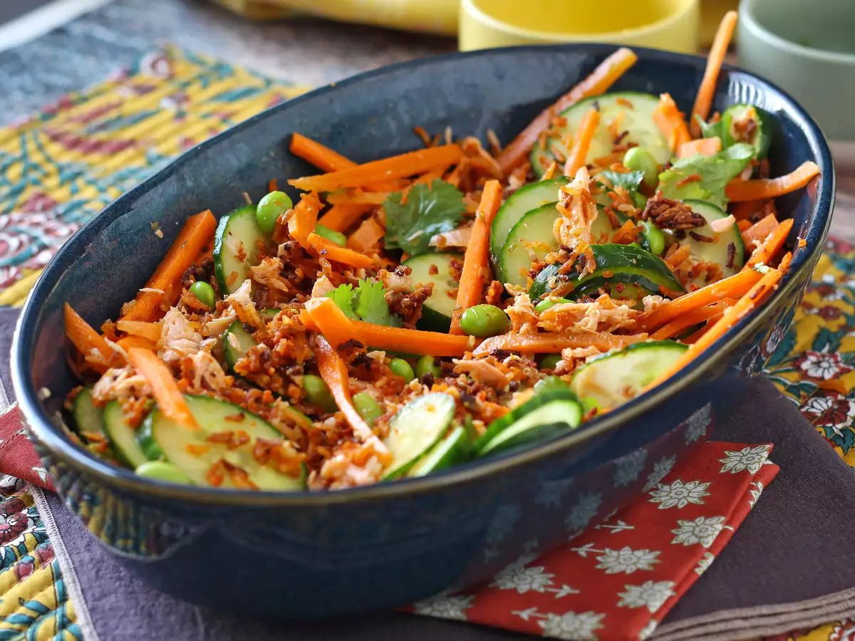 Krokante rijstsalade met zalm: lekker pittig! - foto 2