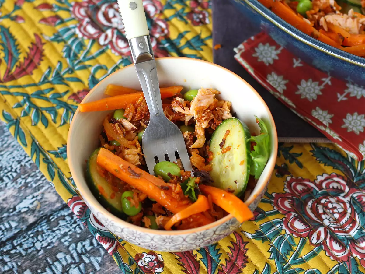 Krokante rijstsalade met zalm: lekker pittig! - foto 3