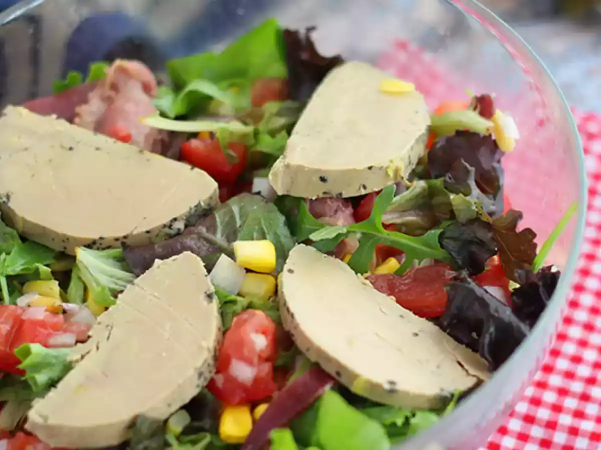 Landaise salade met foie gras (salade uit de Périgord) - foto 2