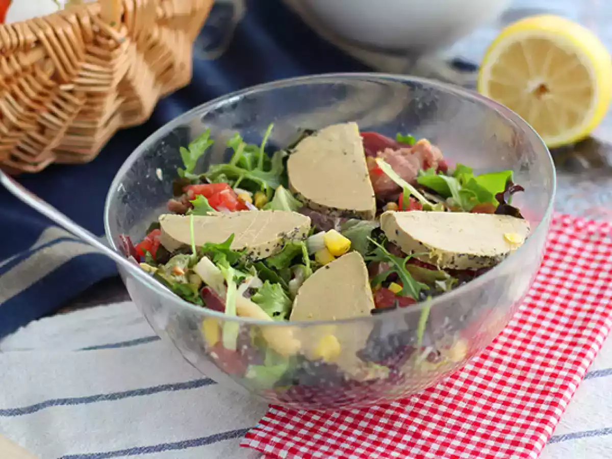 Landaise salade met foie gras (salade uit de Périgord) - foto 4