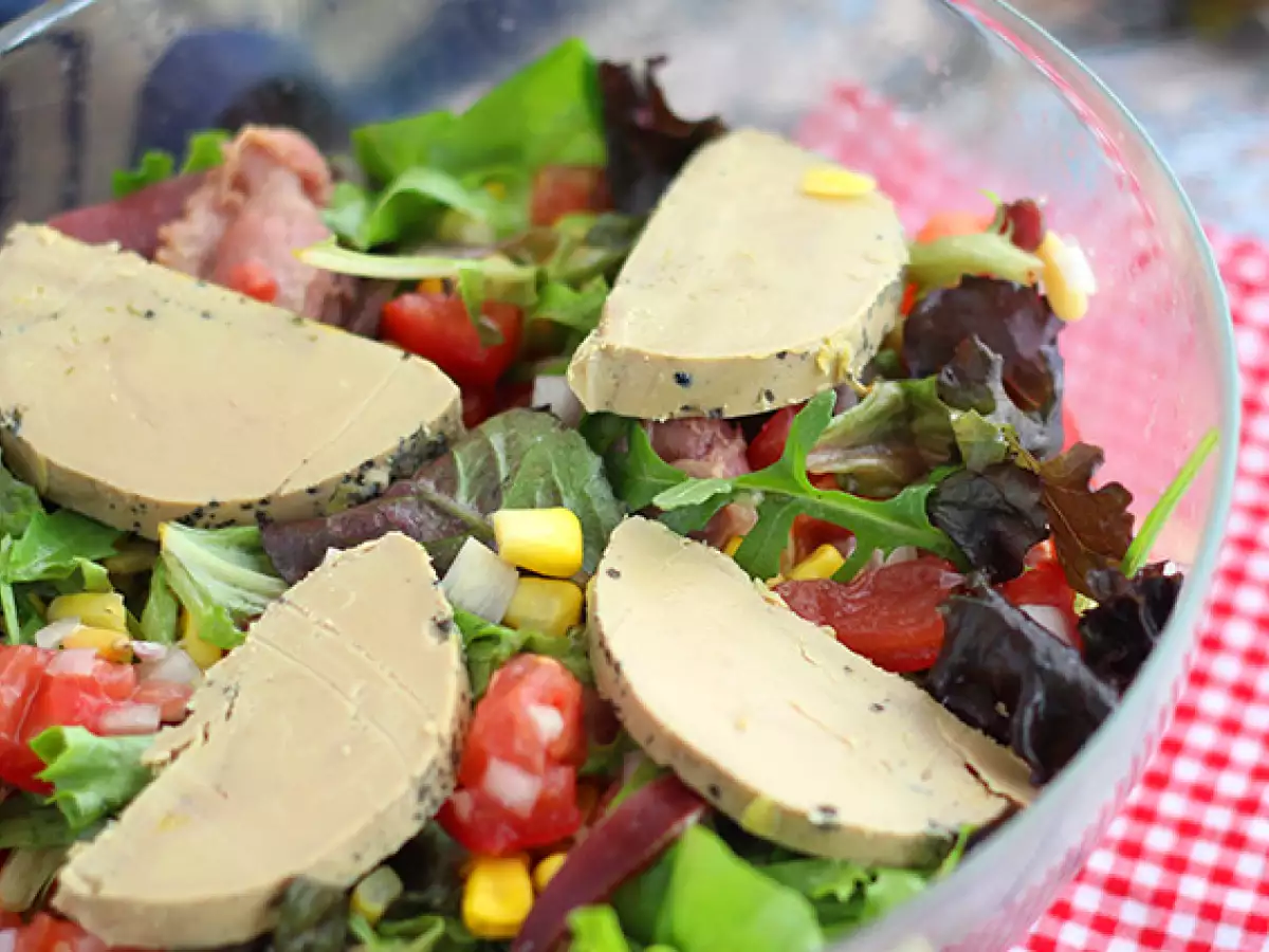 Landaisesalade met foie gras (Périgordsalade) - foto 2