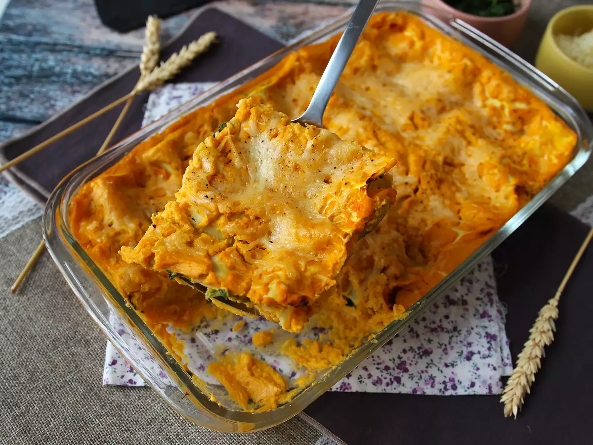 Lasagne met flespompoen, spinazie en ricotta - foto 3