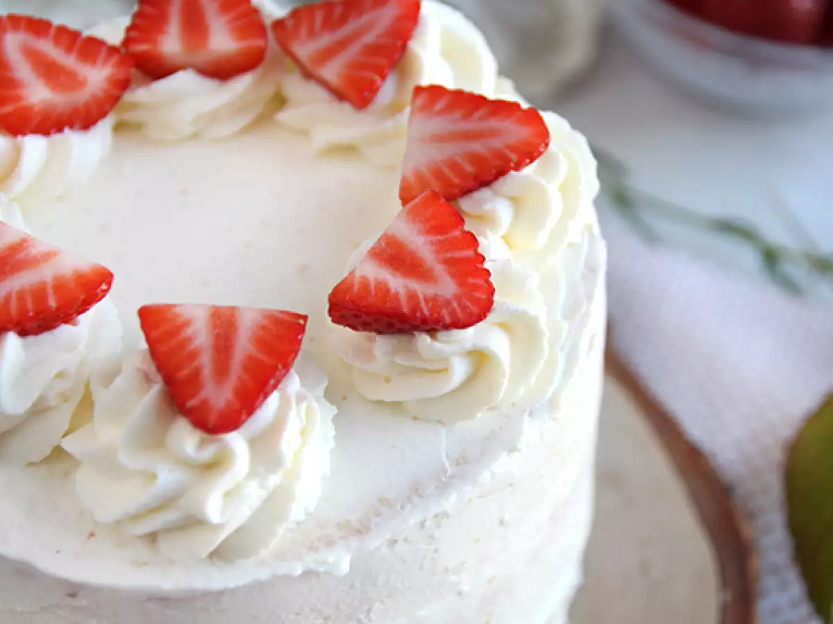Layer cake met aardbeien en mascarponecrème - foto 4