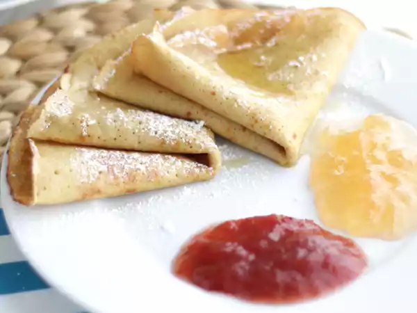 Recept Lichte, glutenvrije en zuivelvrije crêpes