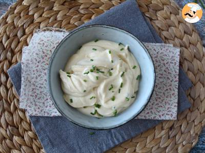 Lichte mayonaise met hardgekookte eieren en zonder olie! Perfect als je geen rauwe eieren mag eten! - foto 4